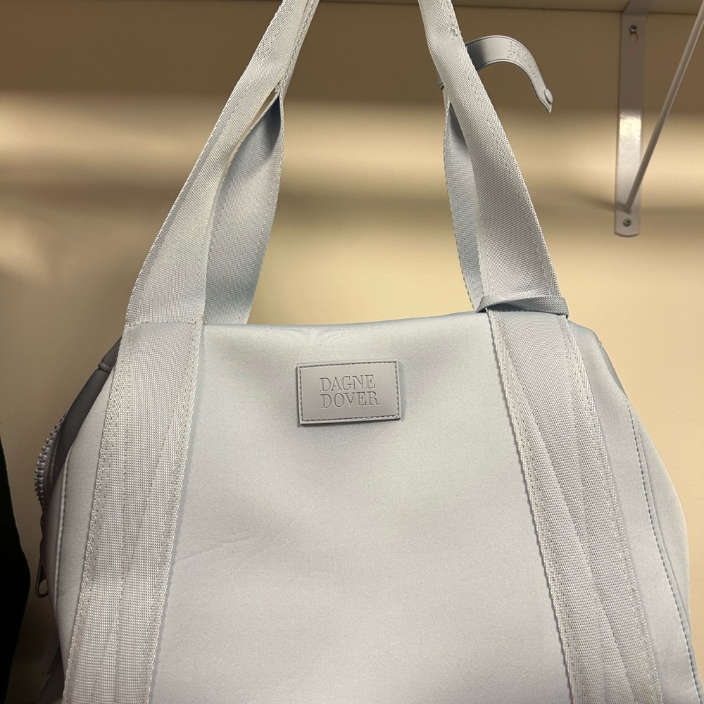 Dagne Dover Light blue Neoprene Carryall Tote